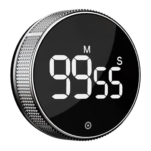 BlueSnail Küche Timer mit LED Digital Display Smart Efficana für Home Classroom Gym Büro, Lautstärke und Helligkeit einstellbare Produktivität Timer