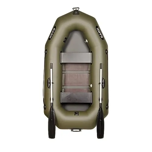 BARK Schlauchboot 230cm für 2 Personen | Komplettset mit Paddeln und Pumpe