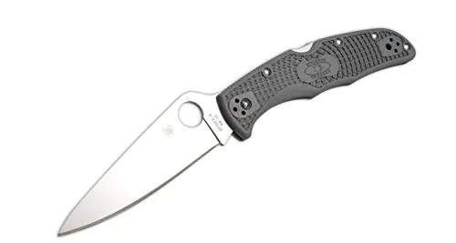 Spyderco C10FPGY Taschenmesser Endura – Grau, 21.5 cm - Klappmesser mit einer Gesamtlänge von 21,5 cm und einer hochwertigen VG10 Klinge, ideal für Outdoor-Abenteuer und alltägliche Anwendungen.