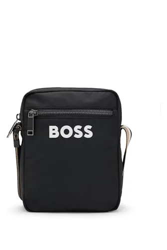 BOSS Umhängetasche Catch 3.0 NS Zip - Praktische schwarze Tasche - Handtaschen, im praktischen Format mit Reißverschluss und stilvollem Design, ideal für den täglichen Gebrauch.