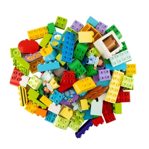 LEGO® DUPLO® Steine Sondersteine Bunt Gemischt – 120 Teile - Bunt gemischte LEGO® DUPLO® Steine in 120 verschiedenen Formen und Farben. Fördert Kreativität und Problemlösefähigkeit beim Spielen. Ideal für kleine Baumeister und als Geschenk!