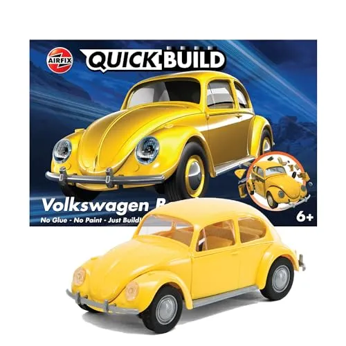 QUICKBUILD VW Beetle Modellbausatz, gelb von Airfix