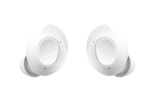 Samsung Galaxy Buds FE Kabellose Bluetooth-Kopfhörer inkl. araree Bean Case, Active Noise Cancelling (ANC), 3 Mikrofone, Touch Control, Tiefer Bass, Mit Ladekabel, White [Exklusiv bei Amazon]
