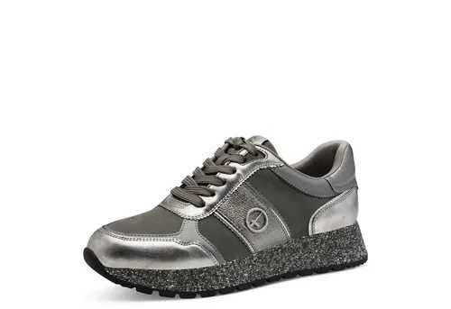 Tamaris Damen 1-23727-42 Sneaker, Silver Glam, 37 EU in silber von Tamaris