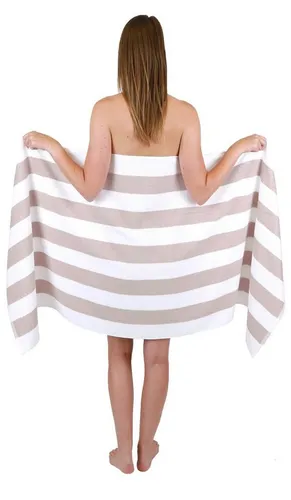 Betz Saunatuch Badetuch XXL Berlin mt Streifen Größe 70 x 180 cm, 100% Baumwolle (1-St)