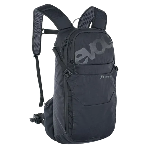 Evoc E-RIDE 12 E-Bike-Rucksack - Rucksäcke mit speziellem Tragesystem für optimalen Tragekomfort, Platz für Essentials und Gurtfixierungs-System für sicheres Verstauen des Ladegeräts.