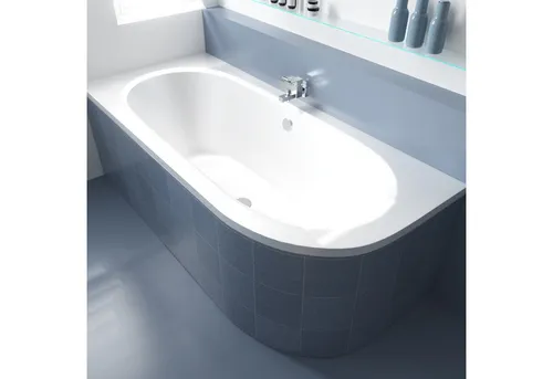 KOLMAN Badewanne Eckbadewanne Avita 180x80, (Links/Rechts), Ablaufgarnitur & Füße GRATIS