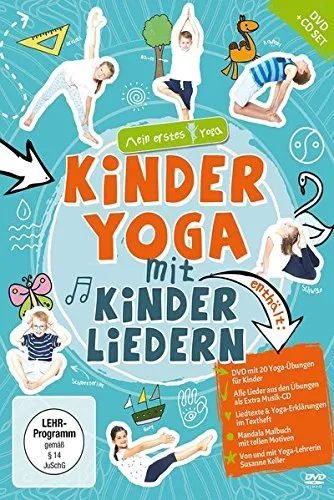 KINDERYOGA mit KINDERLIEDERN / DVD+CD+Mandala Malbuch - NEU und eingeschweißt!!