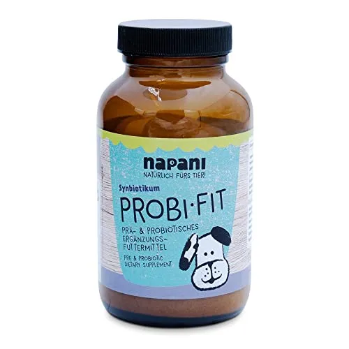 napani ProBi-Fit Probiotika für Hunde mit empfindlicher Verdauung, gezielte Unterstützung der natürlichen Darmflora von Hunden, Probiotisches Ergänzungsfuttermittel für Hunde, 1 x 100g