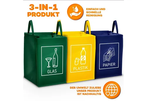 Produktbild TRESKO Mülltrennsystem 3er Set