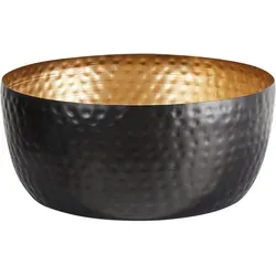 Dekoschale BANHA Metall Schwarz in schwarz von Beliani