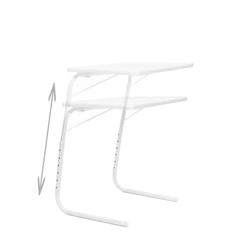 InnovaGoods Beistelltisch klappbar, einstellbar Foldy Table - Praktischer klappbarer Beistelltisch für flexible Nutzung im Haushalt, höhenverstellbar und platzsparend – ideal für jeden Raum!