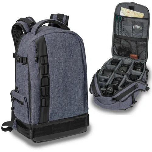 Kamera Rucksack für Sony Alpha 5000, Nikon D7200, Canon 700D - Praktischer Rucksack mit Regenschutz und viel Stauraum für Ihre Kameraausrüstung, ideal für Fotografie unterwegs. Kompatibel mit verschiedenen Marken.