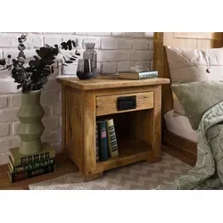 Nachttisch Mango 50x40x45 natur lackiert RAILWAY #187
