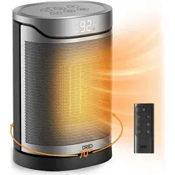 Dreo Heizlüfter HSH018 - Keramik Heizgerät mit Fernbedienung - Heizlüfter für emissionsfreie Wärme mit 1500 Watt, 70° Oszillation für optimale Wärmeverteilung und leisen Eco-Modus mit nur 37dB - ideal für Wohnräume.