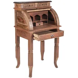 SIT Sekretär Seadrift - TV-Halterungen aus recyceltem Teak-Altholz im Shabby Chic-Design, ideal für stilvolle Wohnräume, Breite 100 cm.