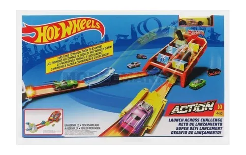 MATTEL HOT WHEELS GBF89 Zubehör - Launch Across Challenge With Auto - Various