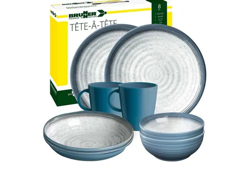 BRUNNER Campinggeschirr Set TUSCANY (8, 12, 16, 36-Teile)