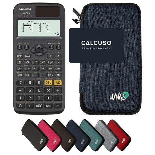 CASIO fx-85DE X ClassWiz inkl. WYNGS Schutztasche Blau in blau von CASIO
