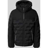 Tom Tailor Hybrid Jacke mit abnehmbarer Kapuze in Black, Größe L