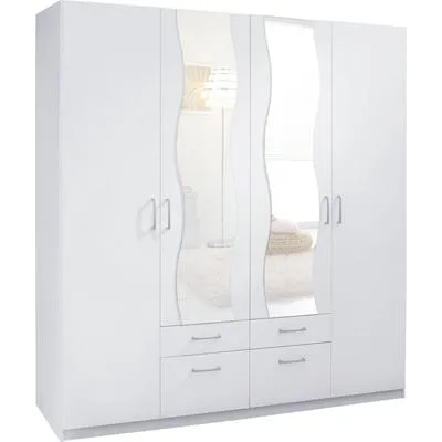 priess Kleiderschrank Weiß 190 cm