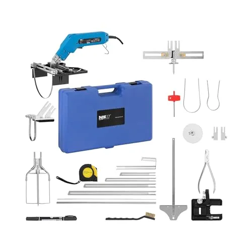 MSW Styroporschneider 250 W - 500 °C - Schneidwerkzeuge für präzise Cuts von bis zu 250 mm, inklusive umfangreichem Zubehör für vielseitige Anwendungen und ergonomischem Design für flexibles Arbeiten.