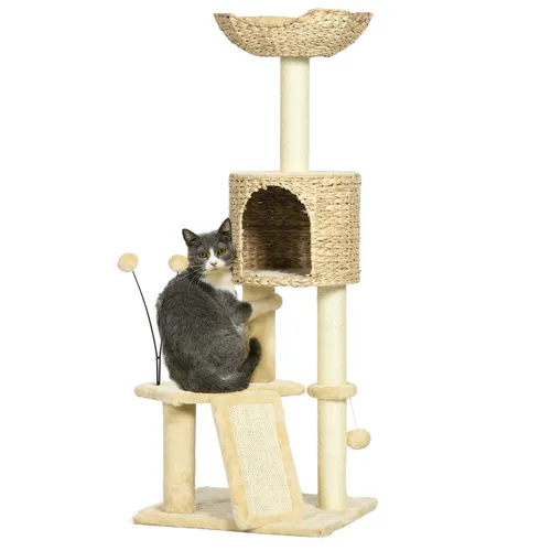PawHut Katzen Kratzbaum 116 cm von PawHut