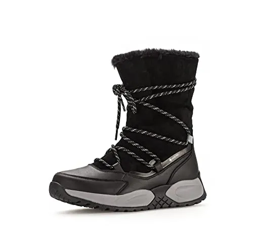 Gabor Damen Winterstiefel mit Warmfutter und Wechselfußbett, Schwarz, Größe 40 EU - Stilvolle Winterstiefel für Damen mit warmem Innenfutter und Wechselfußbett. Ideal für kalte Tage, bieten sie Komfort und eine rutschfeste Sohle für sicheren Halt.