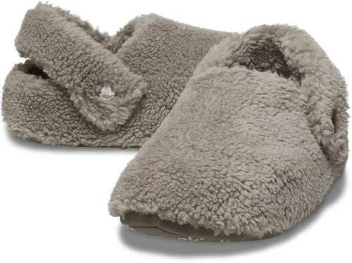 Crocs Classic Cozzzy Slipper 41/42 - Flauschige Hüttenschuhe in Braun/Beige - Sandalen mit Kunstfell, isolierend und ideal für den Alltag - entdecke weitere Top-Angebote von Crocs im Online-Shop von Bergfreunde.de!