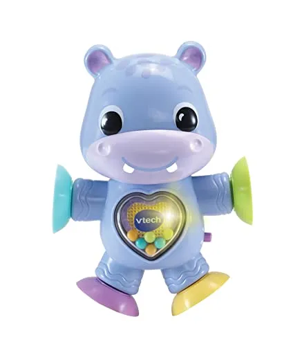 VTech Baby Steh- und Dreh-Nilpferd – Interaktives Spielzeug, das spricht, singt und die Motorik fördert – Für Kinder von 3-24 Monaten