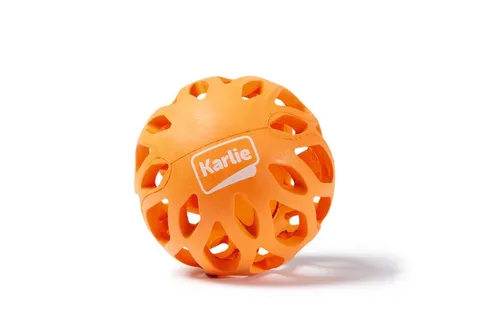 Karlie Hundespielzeug Gitterball Koko Gummi orange 8 cm