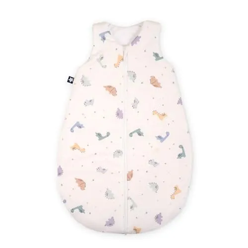 Julius Zöllner Schlafsack Jersey Little Dinos 74 - Schlafsack aus 100% Jersey-Baumwolle, ideal für einen angenehmen Schlaf Ihres Babys mit niedlichem Dino-Design.