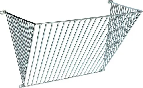 Kerbl Einzelraufe 20 mm, verzinkt, 3227 - Schweinehaltungsausrüstung, ideal für die Verabreichung von Rohfasern in Schweinefarmen, wandmontierbar und platzsparend mit kompakten Maßen.