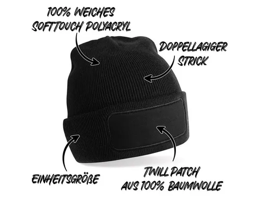 Herzbotschaft Beanie Strickmütze mit Spruch TEAM APRÈS-SKi (Mütze mit Aufdruck, Skimütze) Unisex SoftTouch angenehm weiche und warme Wintermütze Einheitsgröße