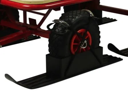 Kufen für Holzbollerwagen geeignet für Verschiedene Modelle in schwarz von Beachtrekker