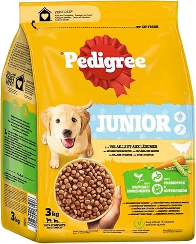 PEDIGREE® Beutel Junior mit Geflügel und Gemüse 1 x 3kg