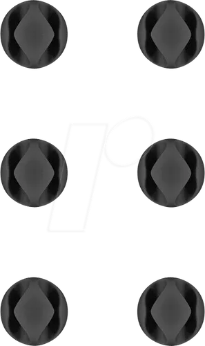 GOOBAY 70362 - Kabel Management 2-Slots (mini), 6er Set schwarz