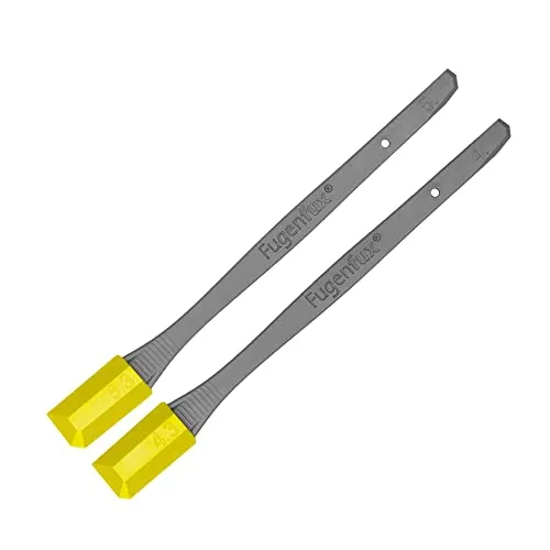 Karl Dahm Fugenfux Silikonabzieher, 2 Stück I Profi Fugenglätter für die Fugenbreiten 4,3 mm und 6,3 mm I Hochwertiges Silikon Fugenwerkzeug – 12615
