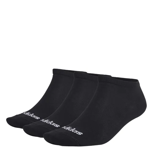Adidas Thin Linear Low-Cut Socken 3 Paar - schwarz