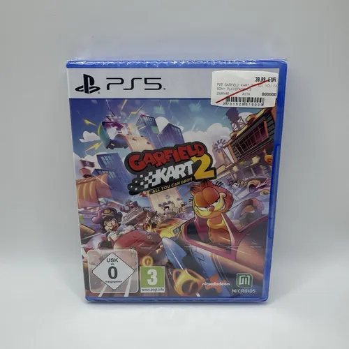 Garfield Kart 2 - All you can drift für PlayStation 5 - Konsolen-Spiel mit aufregenden Rennabenteuern im Garfield-Universum. Spiele mit bis zu 8 Freunden online und erlebe spannende Rennen in bunten Welten!