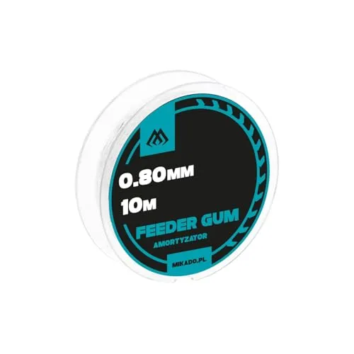 10m Feeder Power Gum Clear Feedergum Shock Absorber Feedermontage Ø0,80mm/ ca. 6,00kg