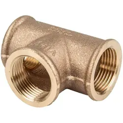 Viega T-Stück 3130 in Rp2 1/2 Rotguss - Sanitärinstallation - Hochwertiges T-Stück aus Rotguss mit Rp-Gewinde, ideal für langlebige Rohrverbindungen in der Sanitärtechnik.