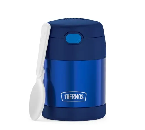 RMOVR THERMOS kids FUNTAINER FOOD JAR 0,30l, navy, Thermobehälter für Essen mit Löffel für Kinder, 5 h heiß / 7 h kalt, absolut dicht für Suppe, Müsli, Pause