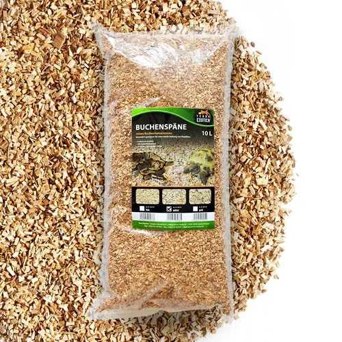 Buchenspäne mittel als Einstreu in 10 Liter-für Reptilien, Vögel u. Kleinsäuger