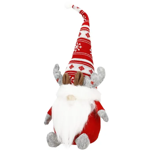 SPRINGOS Weihnachtsfigur Weihnachtszwerg Nordischer Gnom Dekofigur 50cm