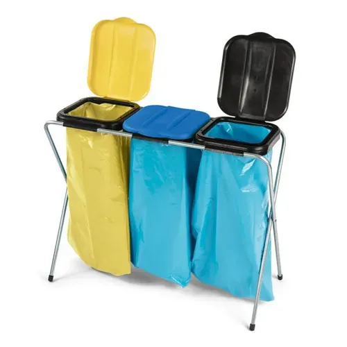 Mülltrennsystem Nölle Müllsackständer 3-fach von Nölle Profi Brush