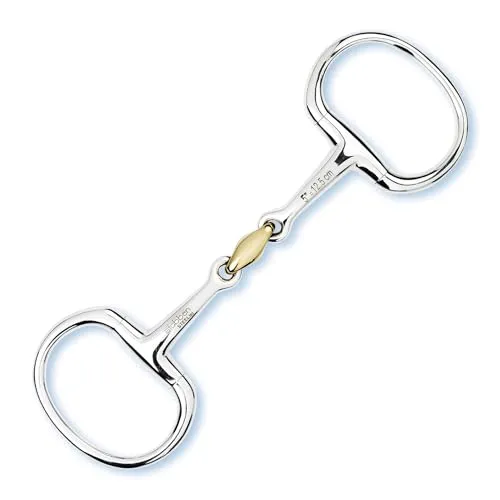 Stübben Gebiss 2230 Olivenkopftrense doppelt gebrochen - 14,5 cm - 14 mm - Sweet Copper Mittelstück