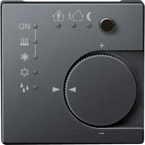 Merten KNX Raumtemperaturregler UP/PI mit Tasterschnittstelle – Anthrazit Matt