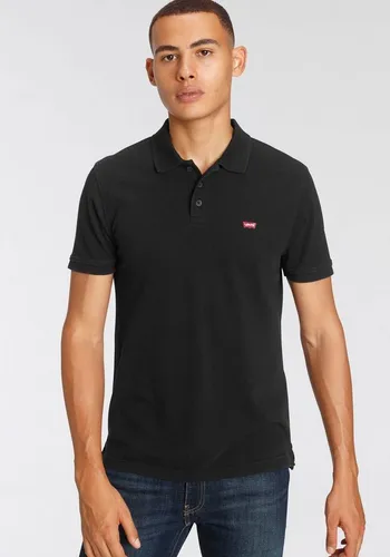 Levi's Herren Kurzarm Housemark Polo T-Shirt Mineral Black L - Poloshirt für Herren aus leichtem, atmungsaktivem Pikeegewebe – ideal für einen stilvollen und lässigen Look, perfekt für jede Gelegenheit.