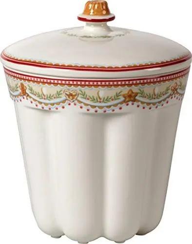 Villeroy & Boch 4507 - WinterBakeryDelight Dose zum Backen u. Aufbewahren, 720ml - Hochwertige Dose für Backwaren, ideal zum Aufbewahren und Servieren. Mit festlichem Design bringt sie Weihnachtsstimmung in Ihre Küche.